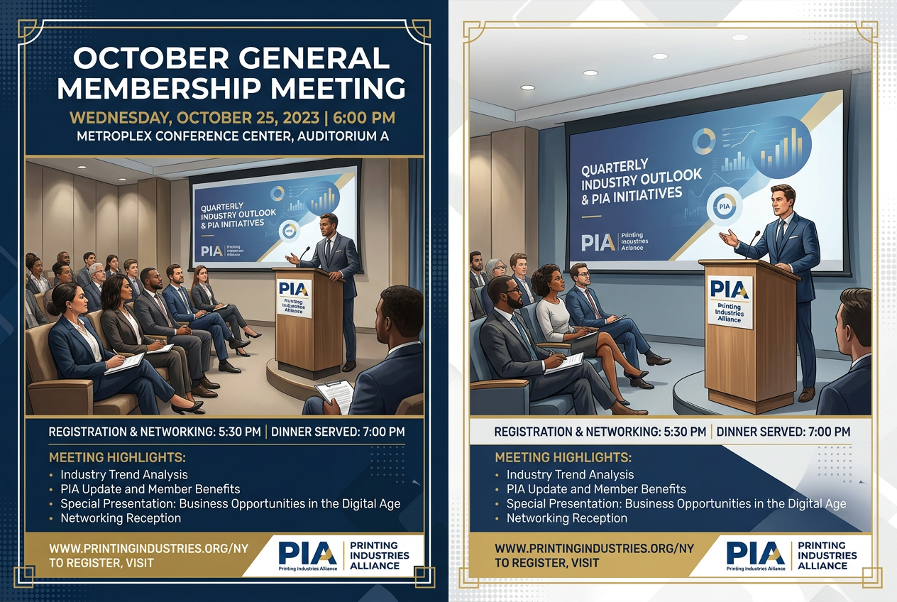 October General Membership Meeting Poster